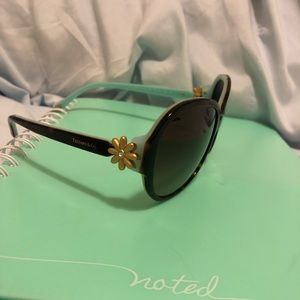 Tiffany&Co gold flower Sunglasses